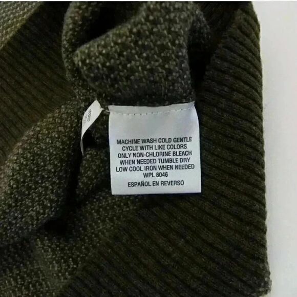 𝅺Tasso Elba Men's Brown Soft Touch Shawl Collar Rice Stitch Pullover Sweater - Picture 7 of 8